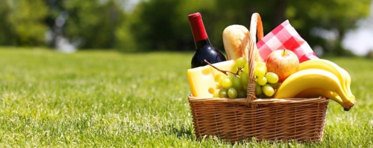 Fruit and Wine Basket HD